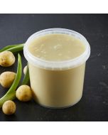 Kartoffel- og porresuppe